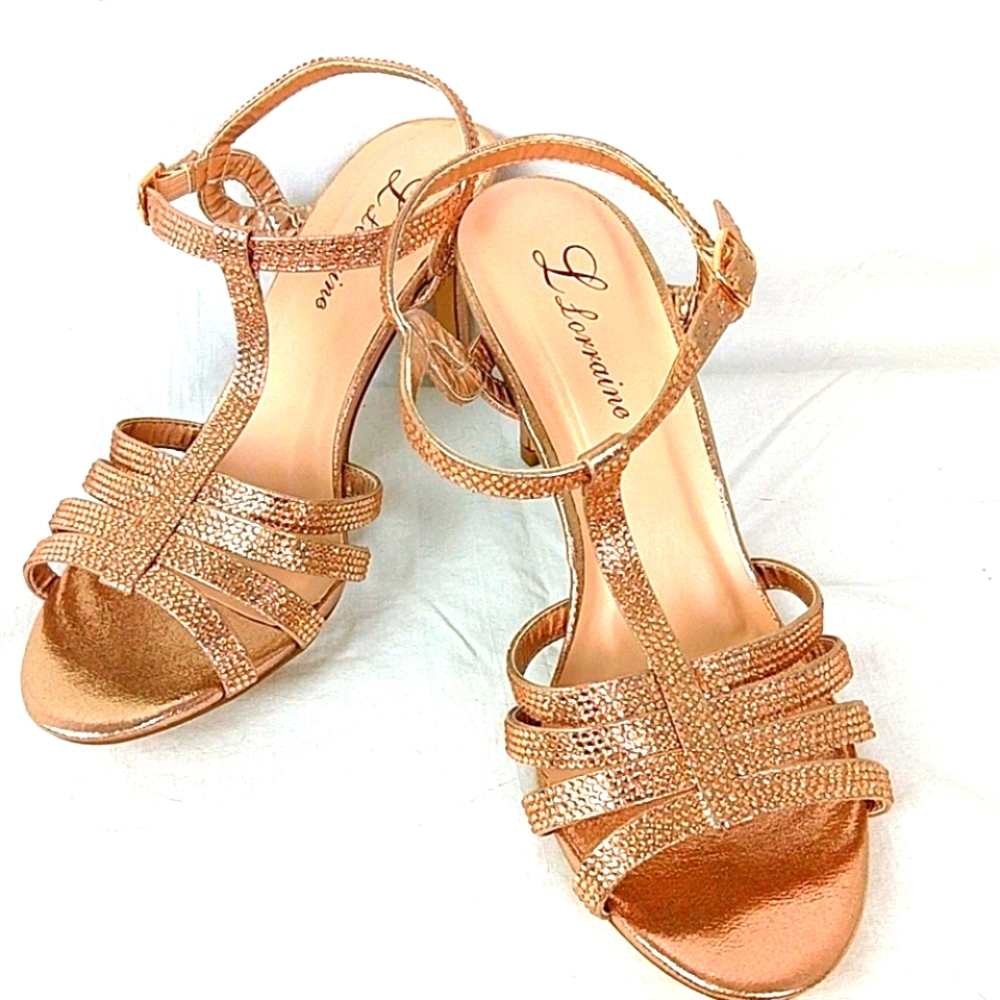 Laura Lorraine Women's Rose Heeled Shoes Size 7.5